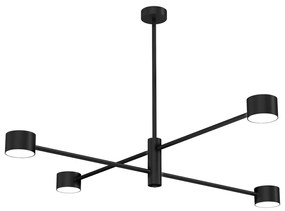 Modern minimalista mennyezeti lámpa Cross Black 4xG53 (MLP8922)