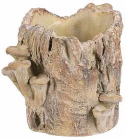 Beton burkolat - tusk with mushrooms, 20 x 18 x 18cm
