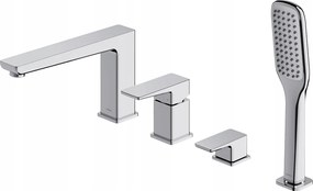 Kádtöltő Csaptelep 4 Lyukú Négyzet Alakú Parma Króm