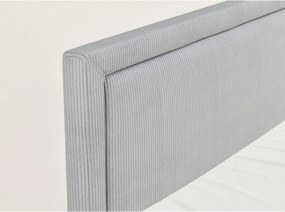 Szürke ágyneműtartós boxspring ágy 180x200 cm Fresco – Maison de Rêve