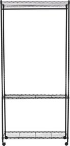 Mozgatható akasztó, fekete, VERDONE