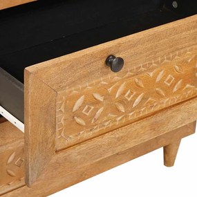 Széf 2 pcs Barna 60 x 33 x 75 cm tömör mangófa