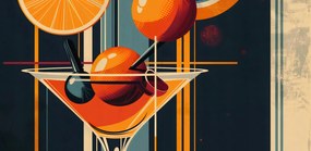 Poszter 91,3x44,5cm Koktél stílus