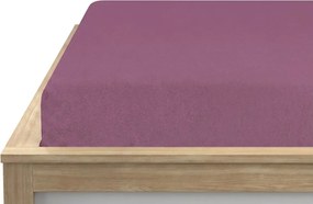 Mikroszálas gumis lepedő MOLTON bíbor 90 x 200 cm