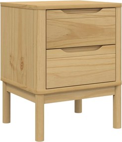 vidaXL FLORO viaszbarna tömör fenyőfa éjjeliszekrény 45 x 39 x 57 cm