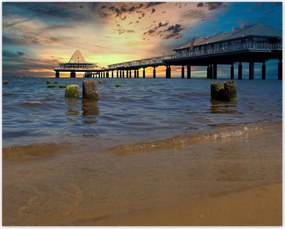 Poszterek 50x40 Naplemente a tengerparton