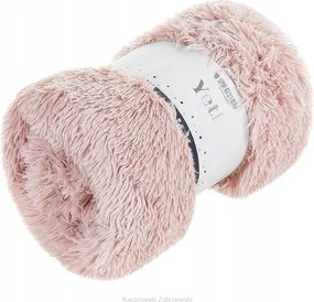 Ágytakaró Yeti 200x220 szőrös, púderszínű