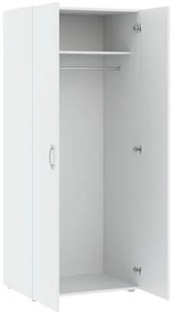 BASIC Ruhásszekrény Fehér Színben 74 cm 2D