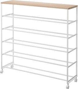 Fehér fém cipőtartó állvány 90,5x87x26 cm Tower – YAMAZAKI