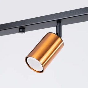 Sollux SL.1379 - Spotlámpa WINX 4xGU10/10W/230V fekete/réz