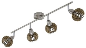 Briloner 2852-041 - Spotlámpa RETRO 4xE14/5,5W/230V gumifa