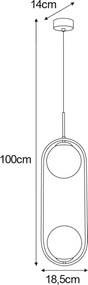 KAJA K-5101 PARVA Fehér Színű Függeszték 2xE14 10W IP20