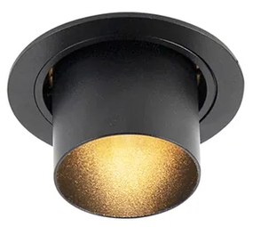 Okos süllyesztett spotlámpa fekete dönthető WiFi GU10-zel - Installa