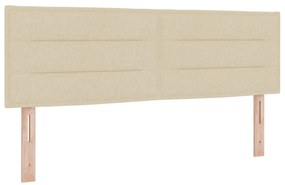Boxspring Ágy Matraccal - Krém, 140x190 cm, Szövet