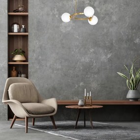 Csillár zsinóron VIENNA 3xE14/40W/230V arany