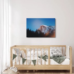 Kép - Éjszakai hegycsúcs (90x60 cm)
