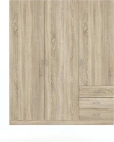 Riava gardróbszekrény 144cm 3D3S Sonoma Oak