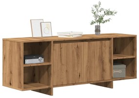 kézműves tölgy színű szerelt fa TV-szekrény 130 x 35 x 50 cm