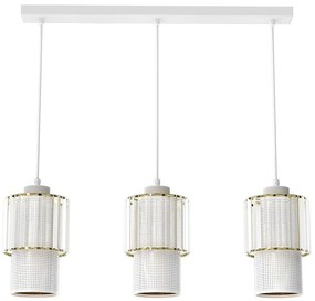Csillár zsinóron BLANCO 3xE27/60W/230V fehér