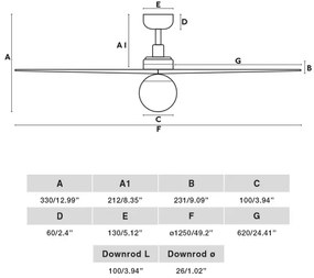 FARO 34283-11L - Mennyezeti ventilátor KLIM M 1xE27/15W/230V fenyő/fekete + távirányító