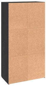 Irodai szekrény polcokkal Musta tammi 60 x 32 x 115 cm Faanyag