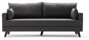 Antracitszürke kinyitható kanapé 208 cm Bella – Balcab Home