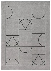 FX Signet Szürke könnyen tisztítható mintás szőnyeg