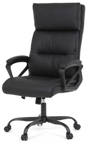 Irodai szék hintamechanikával, fekete műbőr kárpittal. KA-Y346 BK