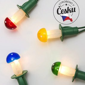 Galóca fényfüzér, színes, 12 db égő