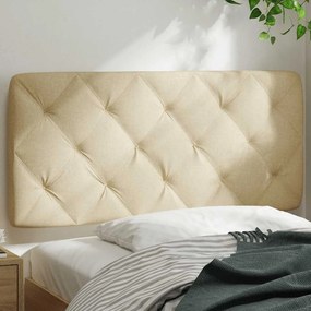 krémszínű szövet fejtámla párna 100 cm