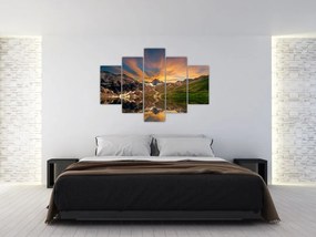Kép - Visszaverődés a hegyi tóban (150x105 cm)