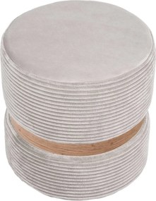 Ring puff - tölgy gyűrű - L06 - krém bársony R