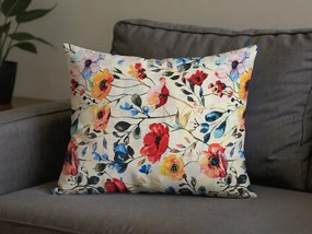 Díszpárnahuzat FLOREEN 50x70 cm, krémová