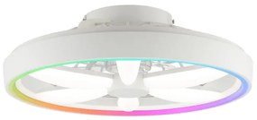 Brilliant - GAIANO LED/48W/230V fehér RGBW mennyezeti ventilátor távirányítóval