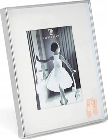 Balerina képkeret ezüst ajándéktárgy gravírozással Méret: 10x15 cm