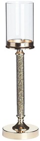 Arany gyertyatartó 48 cm ABBEVILLE Beliani