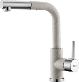 LUX S Metalac T03814 Mosogató Csaptelep - Kihúzható, Bézs