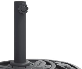 félkör alakú napernyőtalp rúdhoz Ø38 / 48 mm 9 kg