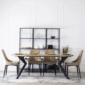 Bézs Bársony Étkezőszék CORK