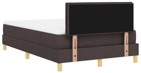 Box Spring Ágy Matraccal Sötétbarna 120x200 cm Szövet