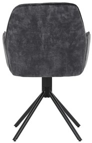 Fekete Bársony Étkezőszék. HC-511 BK4