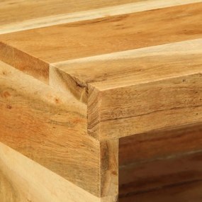 tömör akácfa falra szerelhető TV-szekrény 40x30x19 cm