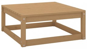 mézbarna tömör fenyőfa kerti lábtartó 70 x 70 x 30 cm