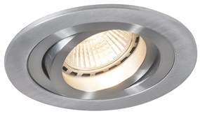 Okos, modern, süllyesztett spotlámpa acél színben, Wifi GU10 fényforrással - Rondoo