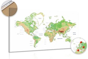 Parafa kép klasszikus térkép fehér háttéren