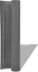 vidaXL Kerti Kerítés Szürke 150 x 300 cm PVC