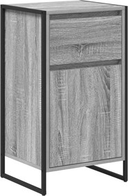 vidaXL Széf fiókkal Szürke Sonoma 81 x 36 x 150.5 cm Faanyag