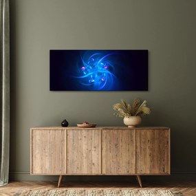Modern kép kék absztrakció (120x50 cm)