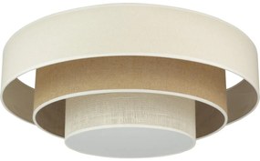 Duolla - LED Mennyezeti lámpa LUNETA LED/26W/230V átm. 60 cm 4000K krémes/barna 606134