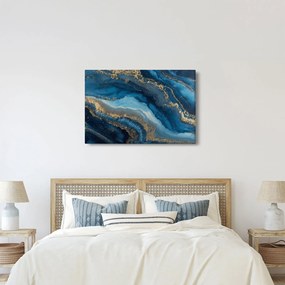 Kép - Kék márvány absztrakció (90x60 cm)